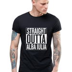 Tricou negru barbati - Straight Outta Alba Iulia, THEICONIC