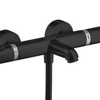 Baterie cada termostatata, Hansgrohe, Ecostat Comfort, Negru mat, Hansgrohe