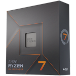 AMD CPU Desktop Ryzen 7 8C/16T 7700X (4.5/5.0GHz Boost 40MB 105W AM5) box  with Radeon Graphics