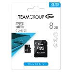 Card microSD cu adaptor TeamGroup, 8 GB, clasa 10