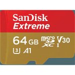 Card SanDisk Extreme Micro SDXC, 64GB