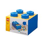Cutie depozitare Lego, cu 4 pini, Albastru, LEGO®