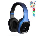 casti bluetooth over-ear artica sloth, albastru, ngs, NGS