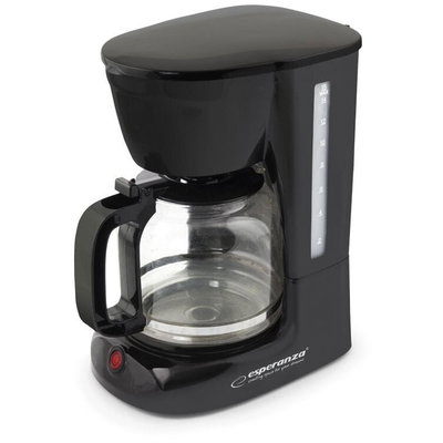 Cafetiera Esperanza EKC005, 950 W, Rezervor 1.8 L, Negru