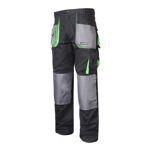 Pantaloni de lucru Lahti Pro Bumbac Negru-Verde Mărimea M (L4050650), Lahti Pro