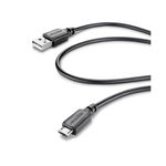 Cablu Date Micro Usb  1.2m Negru, Cellularline