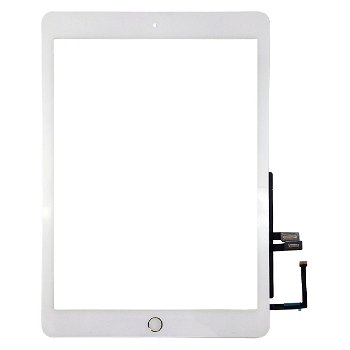 Touchscreen Digitizer Apple iPad 6 A1893 cu buton home si adeziv Alb Geam Sticla Tableta, Apple