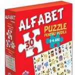 Alfabet - Puzzle pentru podea + Plansa alfabet, LIBHUMANITAS