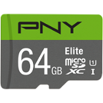 MicroSDXC Elite 64GB, PNY
