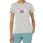 Imbracaminte Femei Life is Good Usa Watercolor Daisy Short Sleeve Crushertrade Tee Heather Gray, Life is Good