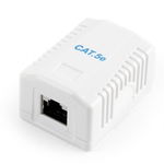 Priza RJ-45 cu 1 iesire, GEMBIRD pentru cablu FTP, Cat5e, conector Krone (LSA) la RJ-45 (M), ecranat, plastic, 1 buc