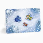 Felicitare - Snow Angels, Multicolor, Standard, Carton, 105 x 150 mm