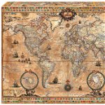Puzzle - Harta antică a lumii, 1000 de piese, edituradiana.ro