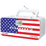 Radio portabil Muse M-28 US, afisaj LCD, CD/MP3 player, FM/MW PLL, Multicolor