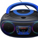 Portabil CD player cu radio FM si lumina LED roz cu functie usb bluetooth Denver TCL-212BT, Denver
