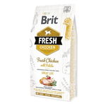 BRIT Fresh Great Life Adult S-XL, Pui cu Cartof, hrană uscată conținut redus cereale câini, 12kg, Brit