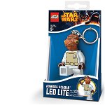 Breloc cu lanterna lego star wars admiral ackbar , Lego