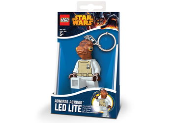 Breloc cu lanterna lego star wars admiral ackbar , Lego