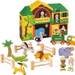 Cutie cu jucarii de lemn - Story Box Safari | Janod, Janod