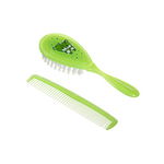 Set pieptene cu perie de par moale, Canpol babies, verde