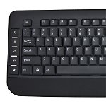 Kit tastatura si mouse Bluetooth 2,4Ghz Esperanza Aspen, USB, 2 butoane, 1000/1600dpi, negru, Esperanza