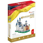 Puzzle 3D Cubic Fun - Germany: Neuschwanstein Castle, 98 piese (Cubic-Fun-MC062H), Cubic Fun