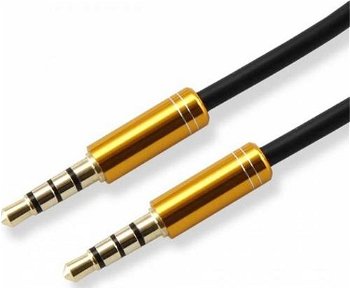 Cablu Audio SBOX CAB0106, Jack 3.5 mm - Jack 3.5 mm, 1.5 m (Negru/Auriu)