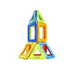 Joc de constructie magnetic cu 20 de piese, Magplayer, Magplayer
