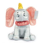 Jucarie de plus DISNEY Colectia 100 - Dumbo D10094002FO, 12 luni+, argintiu-roz