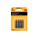 Set 4 baterii R3 AAA Kodak, alcaline, 1.5V, Kodak