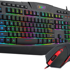 Kit tastatura si mouse Redragon S101 negru