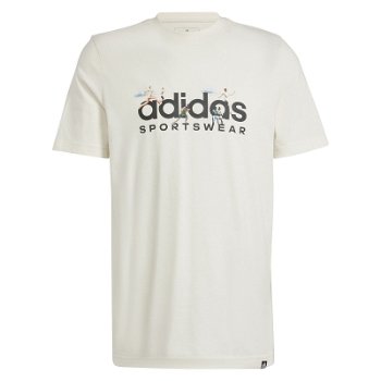 Tricou din bumbac cu imprimeu logo, adidas Sportswear