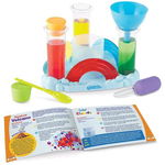 Joc stiintific, set de 10 experimente Curcubeul reactiilor Learning Resources, Learning Resources