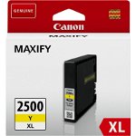 Cartus cerneala Canon PGI2500XLY, yellow, Dual Resistant High Density, capacitate 19.3ml / 1520 pagini, pentru Canon Maxify IB4050, MB5050, MB5350, Canon