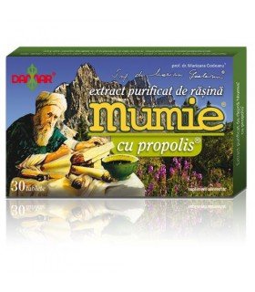 Extract purificat de rasina Mumie cu propolis 30 tablete, DAMAR GENERAL TRADING