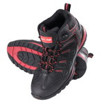 Pantofi din piele / dimensiunea tesatura SRA SB 44 negru-rosu -. L3010744, Lahti Pro