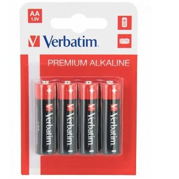 Baterii Verbatim Premium, 4x AA LR6 blister, Verbatim