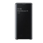 Husa de protectie Samsung Clear View Cover pentru Galaxy S10 5G, Black
