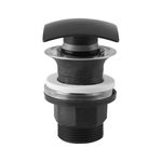 Ventil lavoar Ferro S290BL-B, click-clack, polipropilena, negru, diametru 1 1/4 inch, Ferro