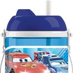Recipient apa Cars, Disney, 400 ml, plastic, albastru, Disney