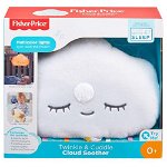 Lampa de veghe norisor pufos Fisher Price Twinkle and Cuddle Soother, Mattel