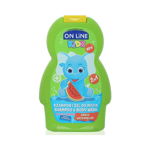 Sampon, Gel de dus On Line Kids, Pepene Verde, 250 ml