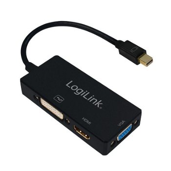 Adaptor Logilink CV0110 Mini DisplayPort - DVI + HDMI + VGA Black