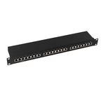 Patch Panel Cat6 1U 19 inch 24 porturi Black, Logilink