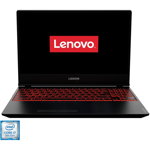 Notebook / Laptop Lenovo Gaming 15.6'' Legion Y7000, FHD IPS, Procesor Intel® Core™ i7-9750H (12M Cache, up to 4.50 GHz), 8GB DDR4, 512GB SSD, GeForce GTX 1650 4GB, FreeDos, Black