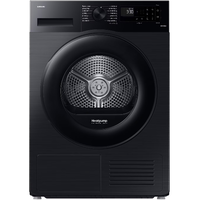 Uscator de rufe Samsung DV90CGC0A0ABLE, Pompa de caldura, 9 Kg, WiFi, AI Energy, Clasa E, Negru