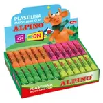 Plastilina fluorescenta display 24x50 grame, Alpino