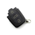 Carcasa cheie Audi Carguard, 3 butoane, baterie 2032, Negru, Carguard