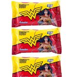 Pachet Cottonino Wonder Woman Servetele umede pentru copii, 3x 15 buc