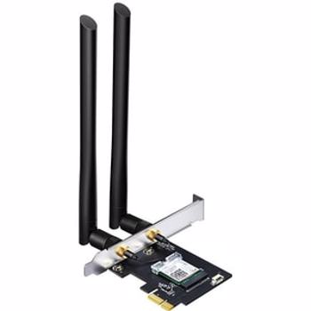 TP-LINK Archer T5E wireless, de la 1 port PCI-E la 2 antene externe detasabile, 12000Mbps, Bluetooth 4.2, Dual Band AC1200, 2.4GHz & 5GHz